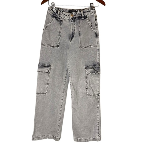 Mavi Alva Straight Leg Cargo Pants - Light Indigo- Size 25 - Picture 6 of 16